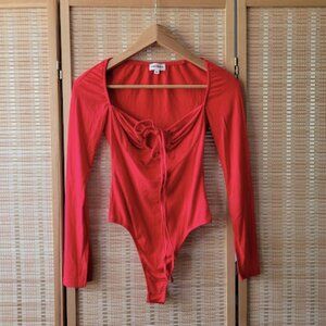 SUPERDOWN Red Bodysuit